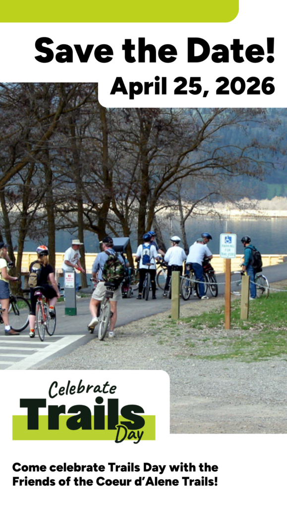 Come celebrate Trails Day with the Friends of the Coeur d'Alene Trails!